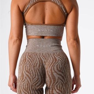 NVGTN shorts! brown zebra shorts